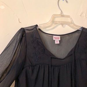 Target Mossimo Black Long Sleeve Blouse
